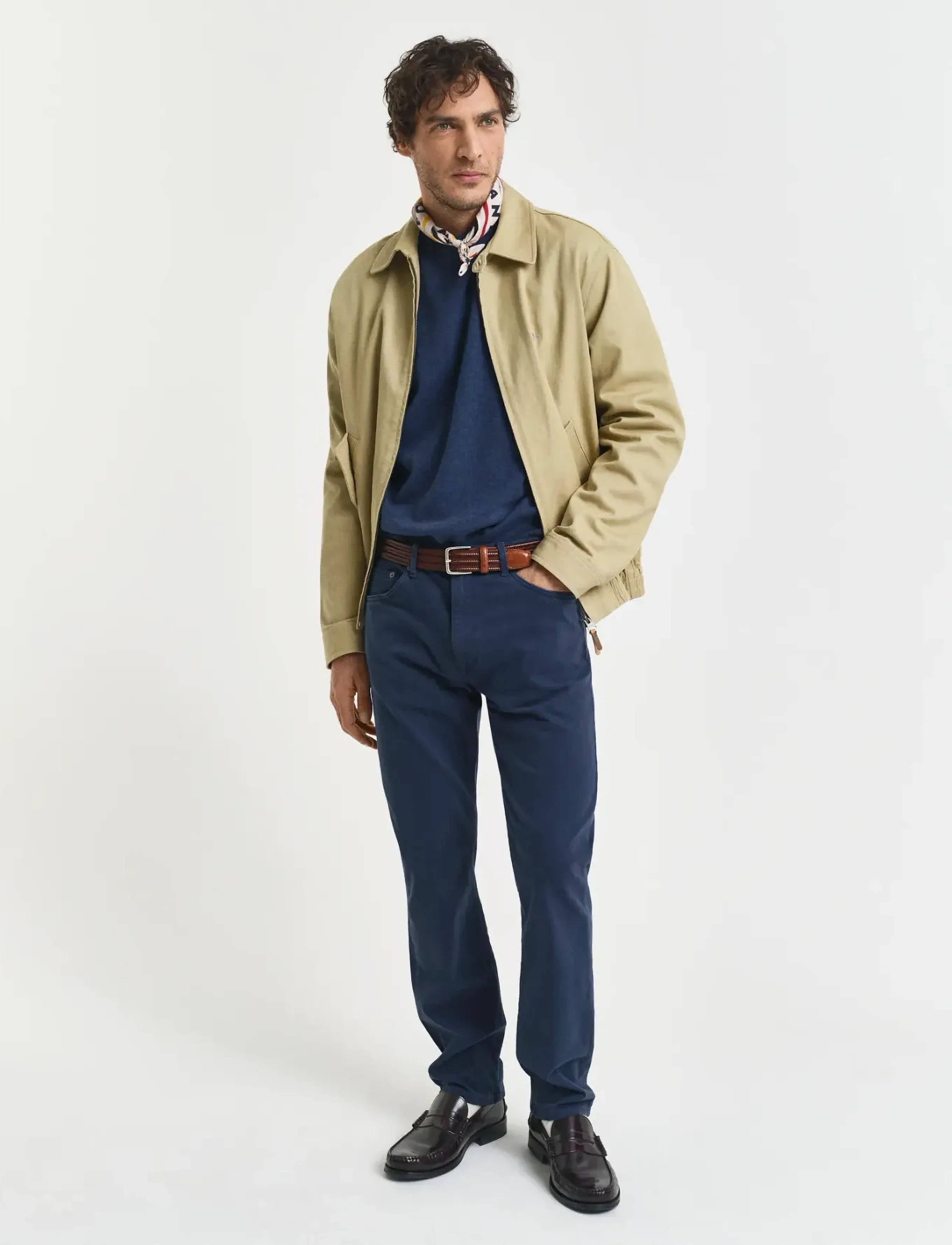 Gant - CLASSIC COTTON C-NECK - pulls col rond - dark jeansblue melange - 5