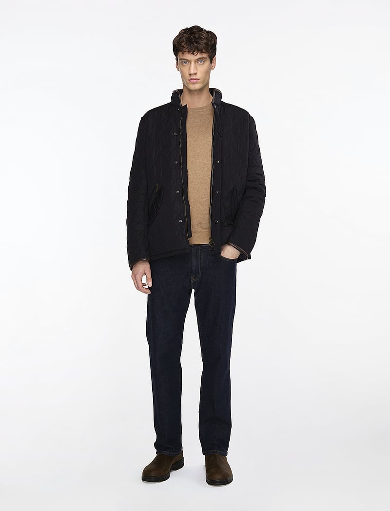 GANT - CLASSIC COTTON C-NECK - knitted round necks - dk. sand melange - 2