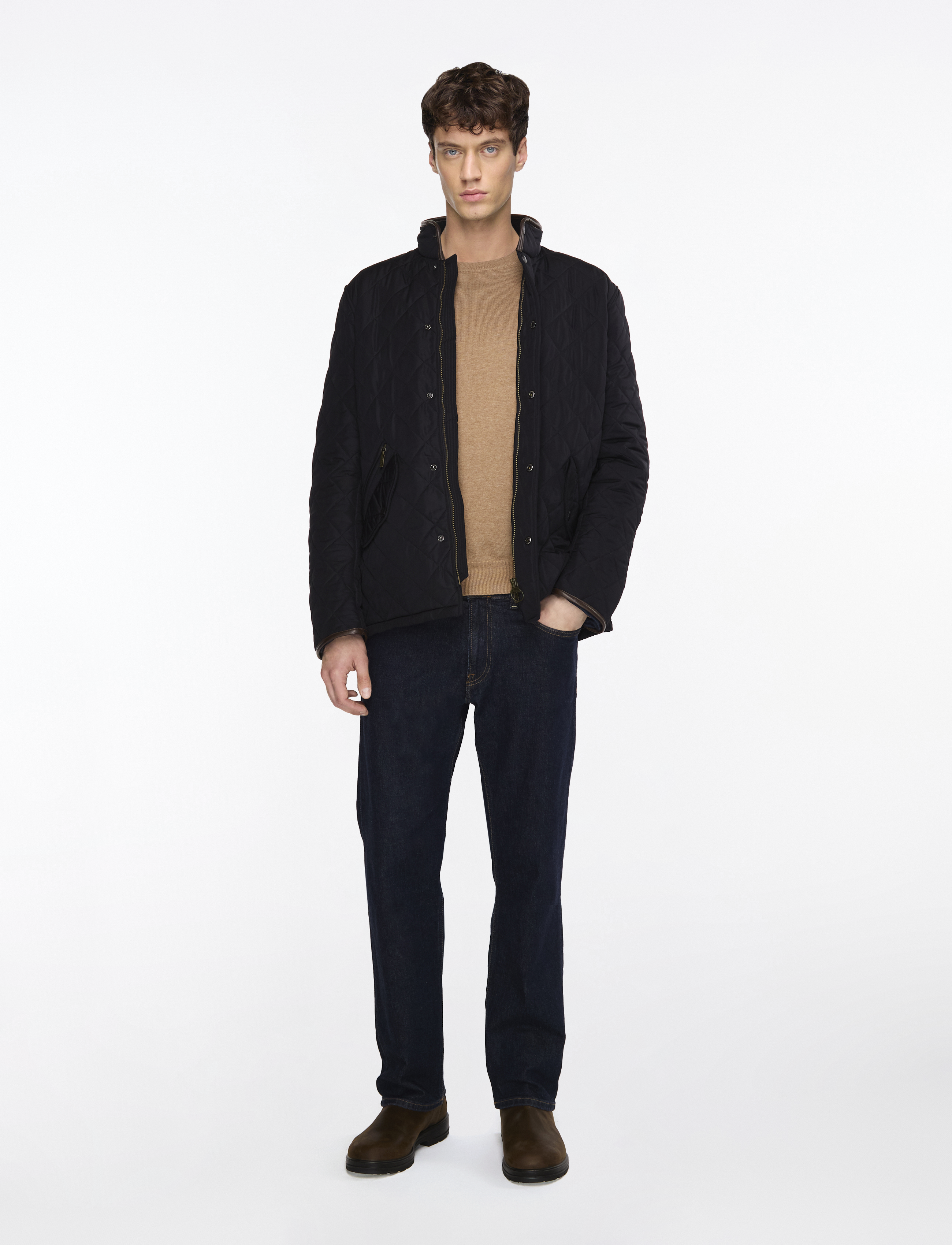 Gant - CLASSIC COTTON C-NECK - round necks - dk. sand melange - 2