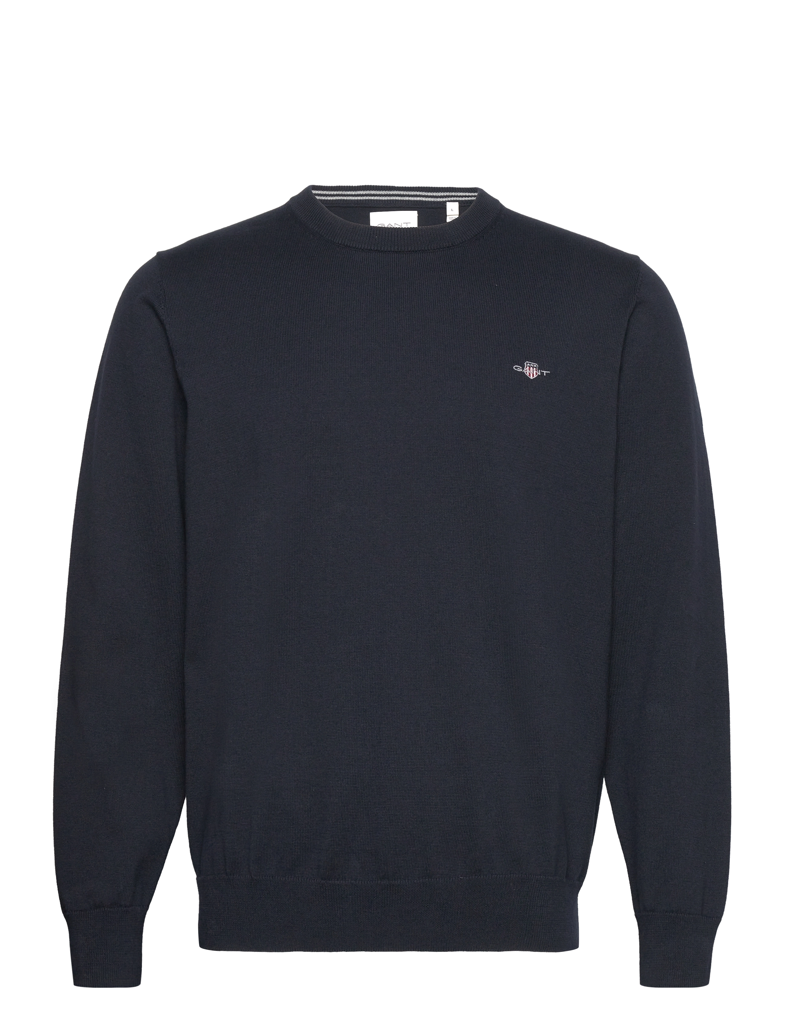 Gant CLASSIC COTTON C-NECK - Stickat - EVENING BLUE / navy