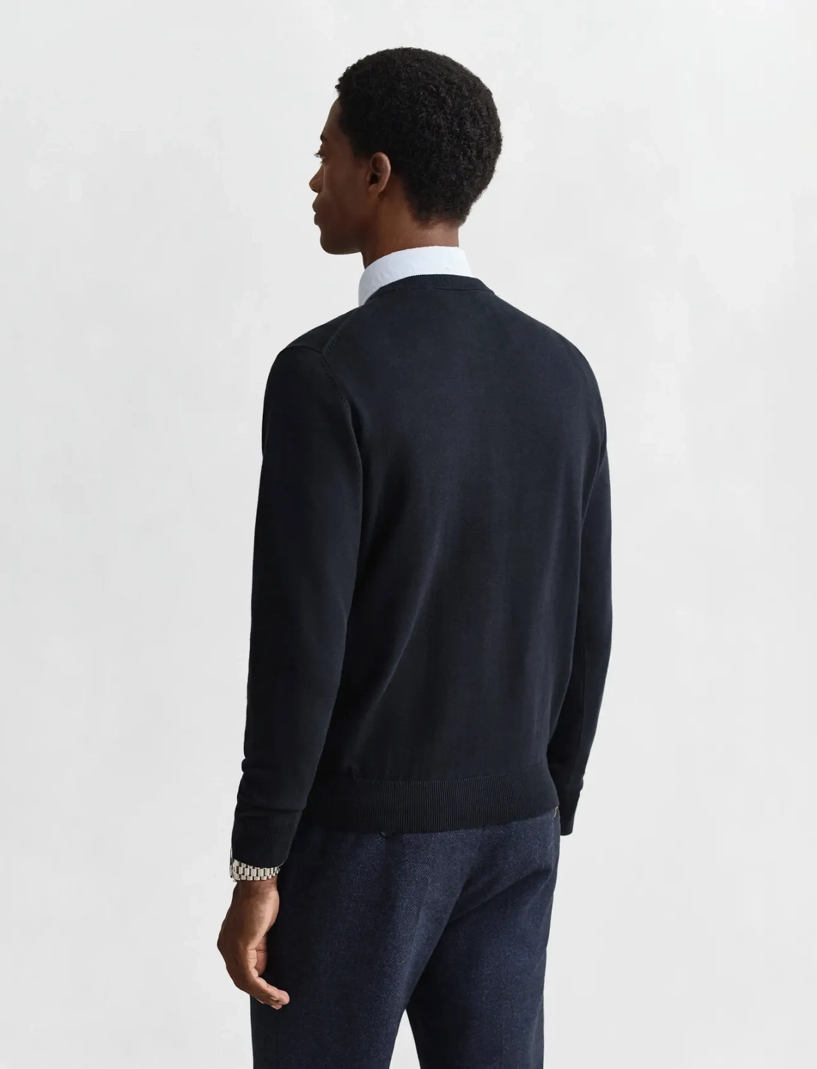 Gant - CLASSIC COTTON C-NECK - rundhals - evening blue - 3