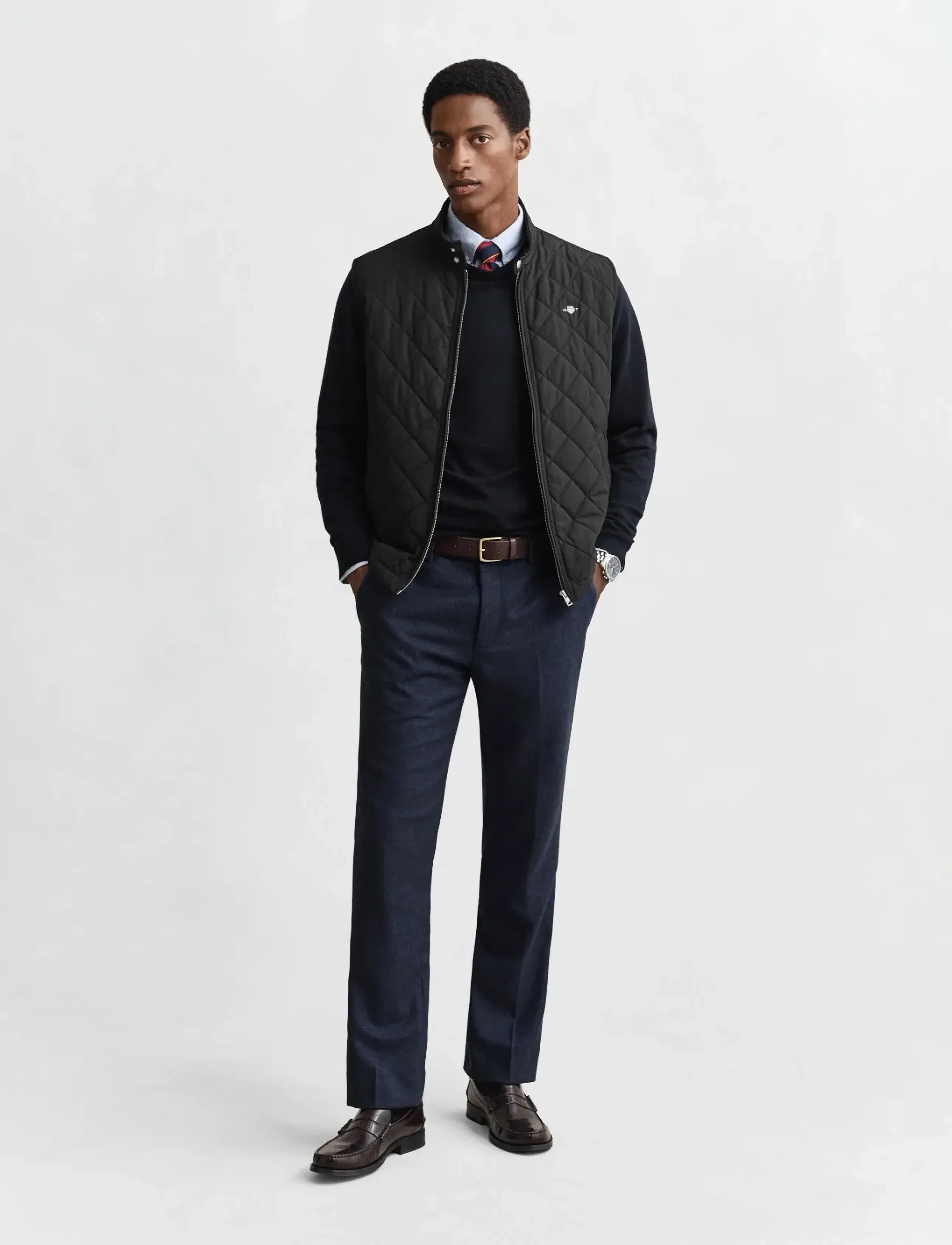 Gant - CLASSIC COTTON C-NECK - rundhals - evening blue - 5
