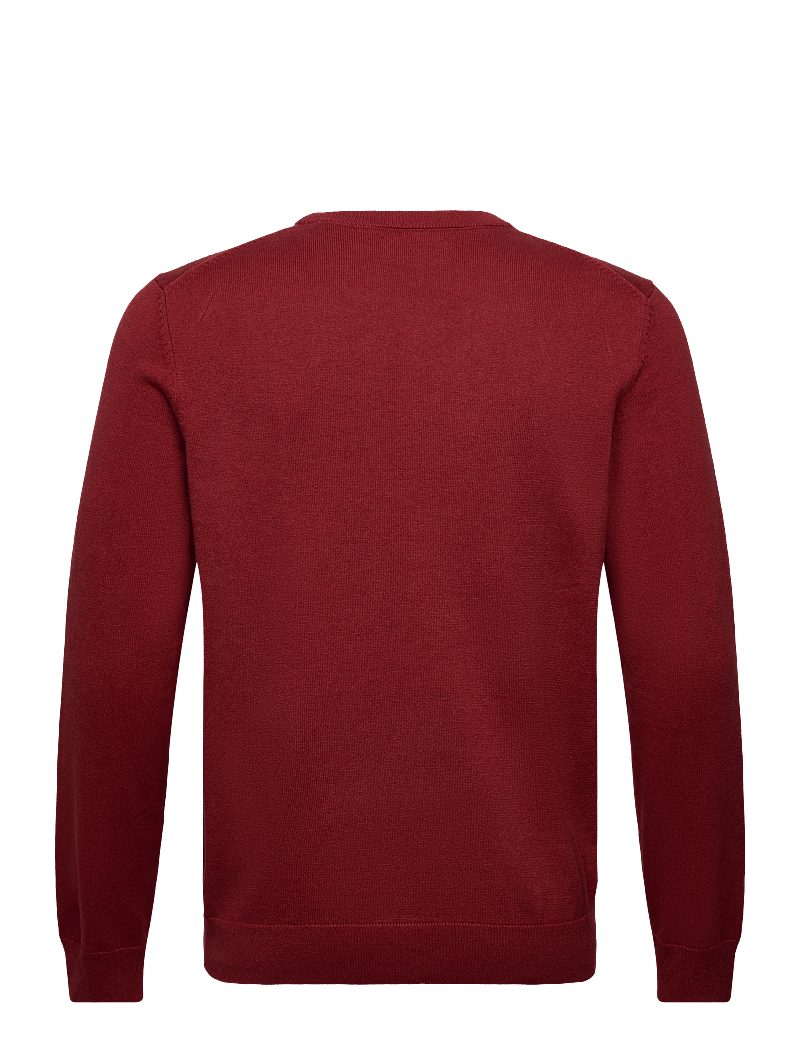 GANT - CLASSIC COTTON C-NECK - rundhalsad - iron red melange - 1