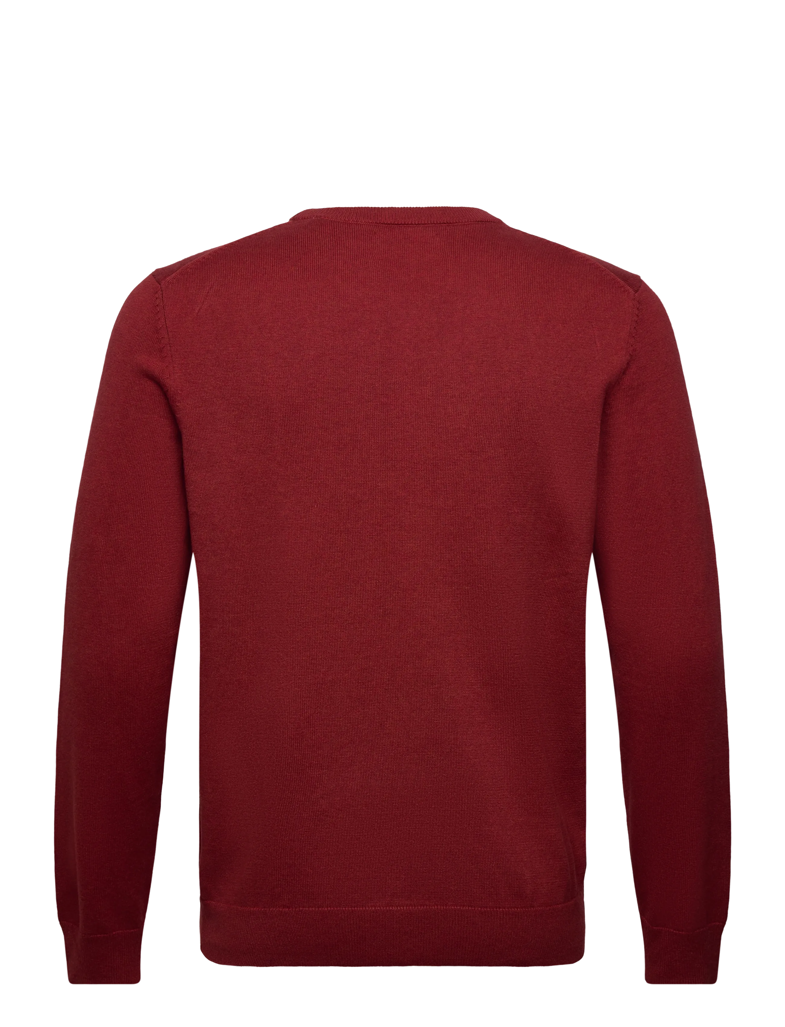 Gant - CLASSIC COTTON C-NECK - Ümara kaelusega - iron red melange - 2