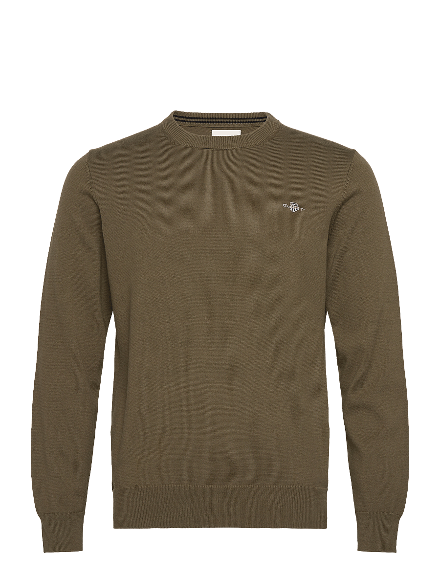 Gant - CLASSIC COTTON C-NECK - round necks - juniper green - 1
