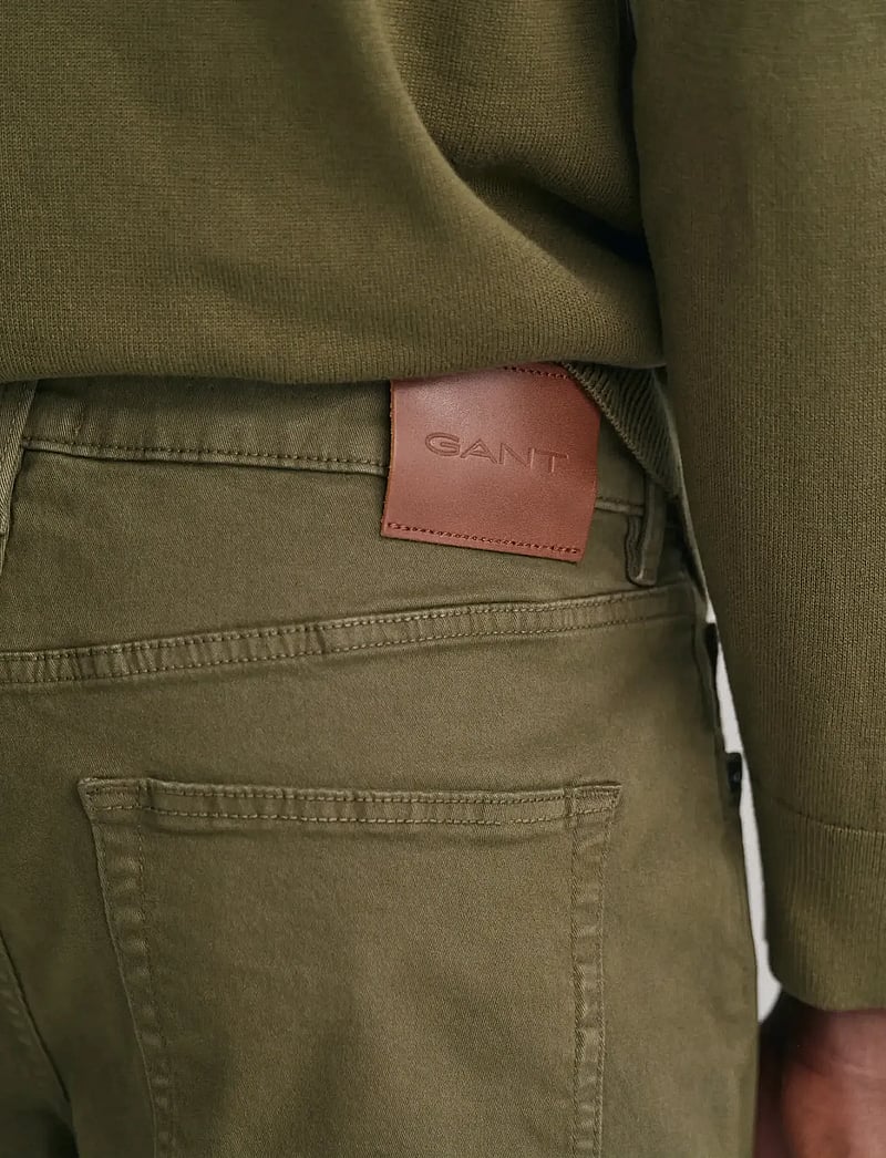 GANT - CLASSIC COTTON C-NECK - rundhalsad - juniper green - 4