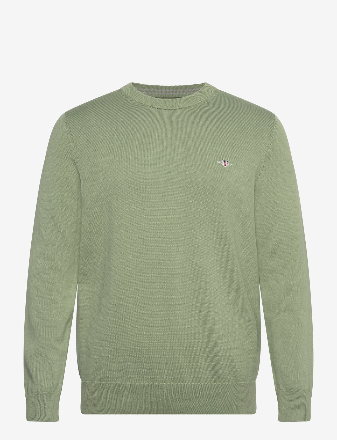 GANT - CLASSIC COTTON C-NECK - round necks - kalamata green - 1
