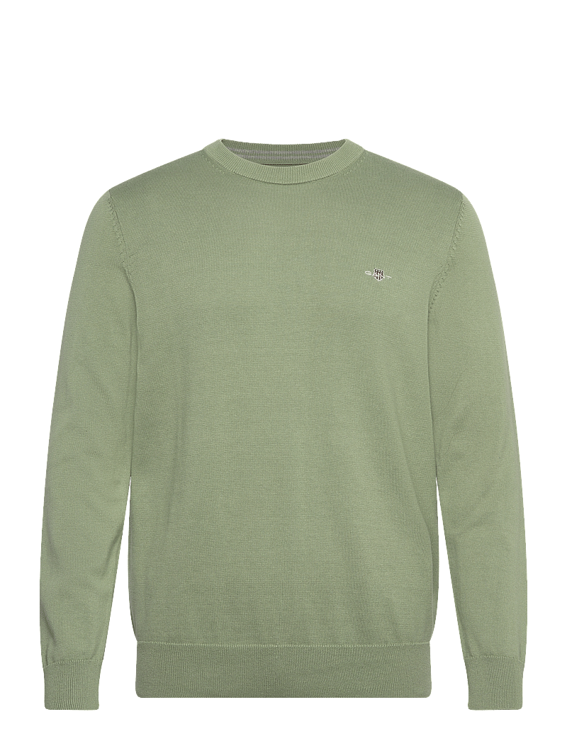 GANT - CLASSIC COTTON C-NECK - round necks - kalamata green - 1
