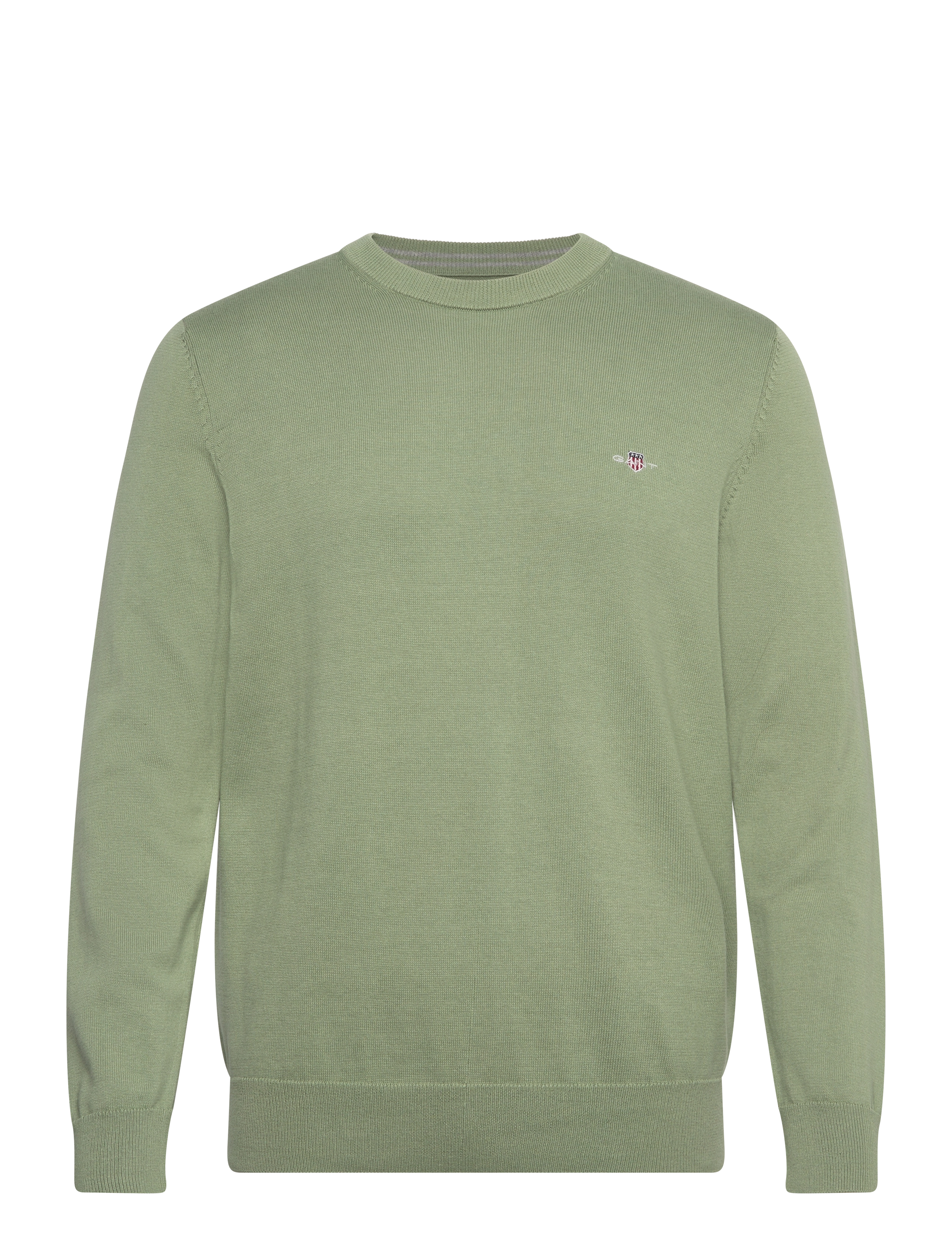 Gant CLASSIC COTTON C-NECK - Gant - KALAMATA GREEN / khaki/green