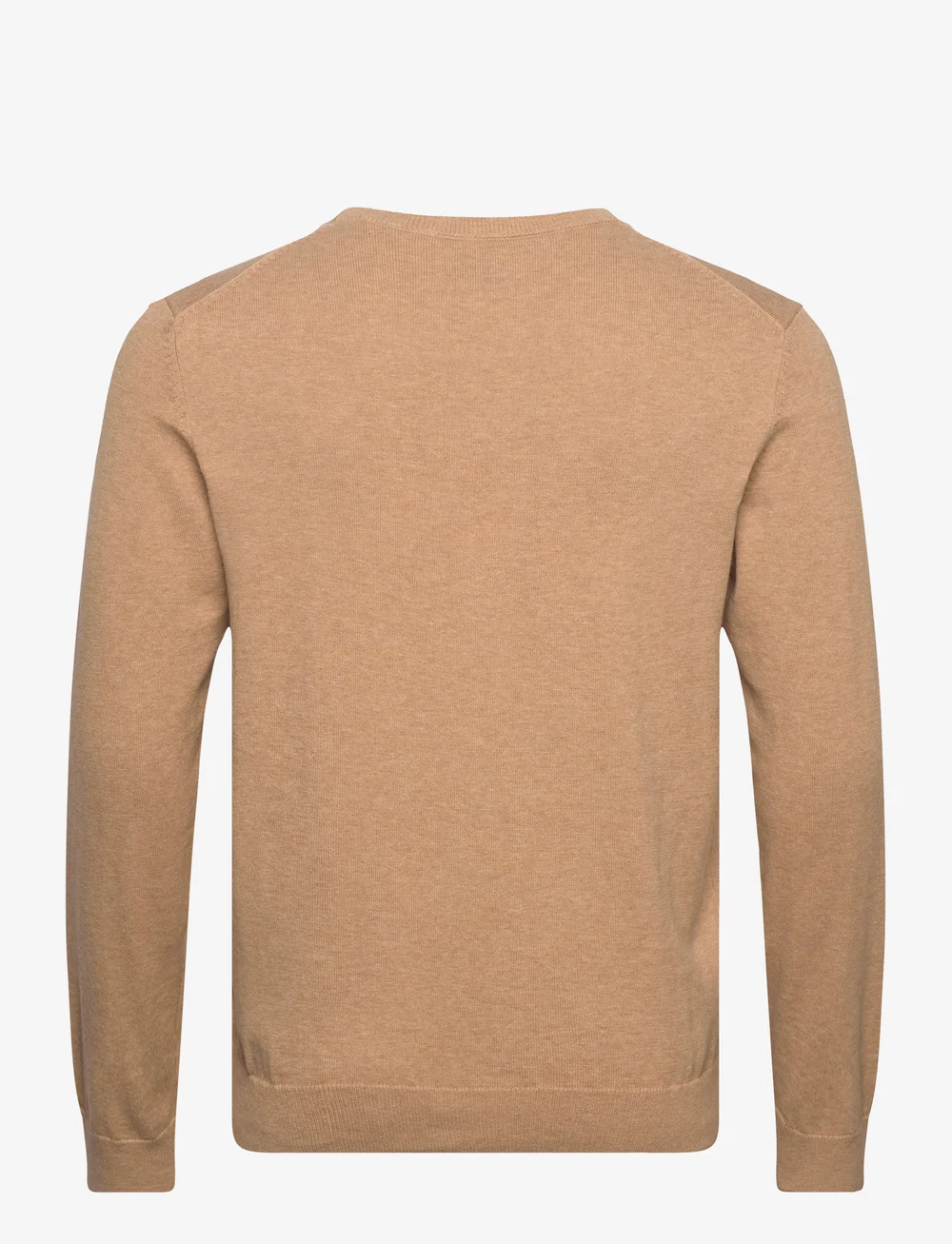GANT - CLASSIC COTTON C-NECK - Ümmarguse kaelusega kudumid - khaki mel - 1