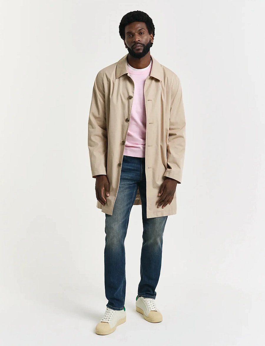 Gant - CLASSIC COTTON C-NECK - ronde hals - light pink melange - 5