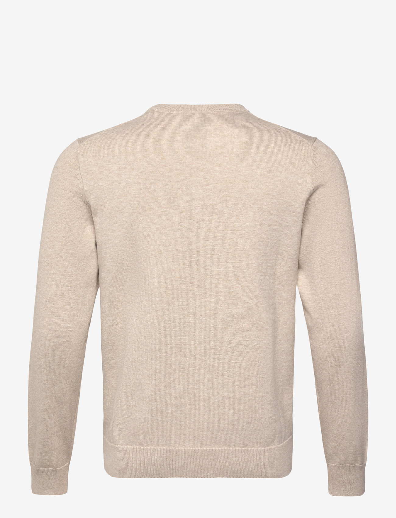 Gant - CLASSIC COTTON C-NECK - rund hals - oat melange - 2