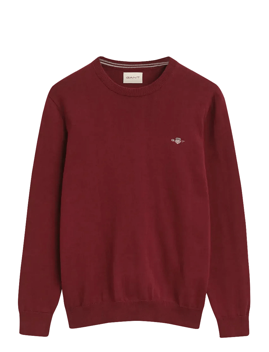 Gant - CLASSIC COTTON C-NECK - round necks - plumped red - 1