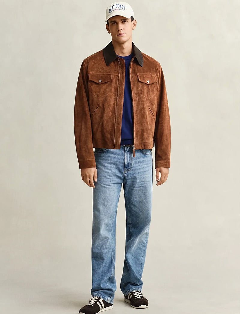 GANT - CLASSIC COTTON C-NECK - knitted round necks - rich navy - 3