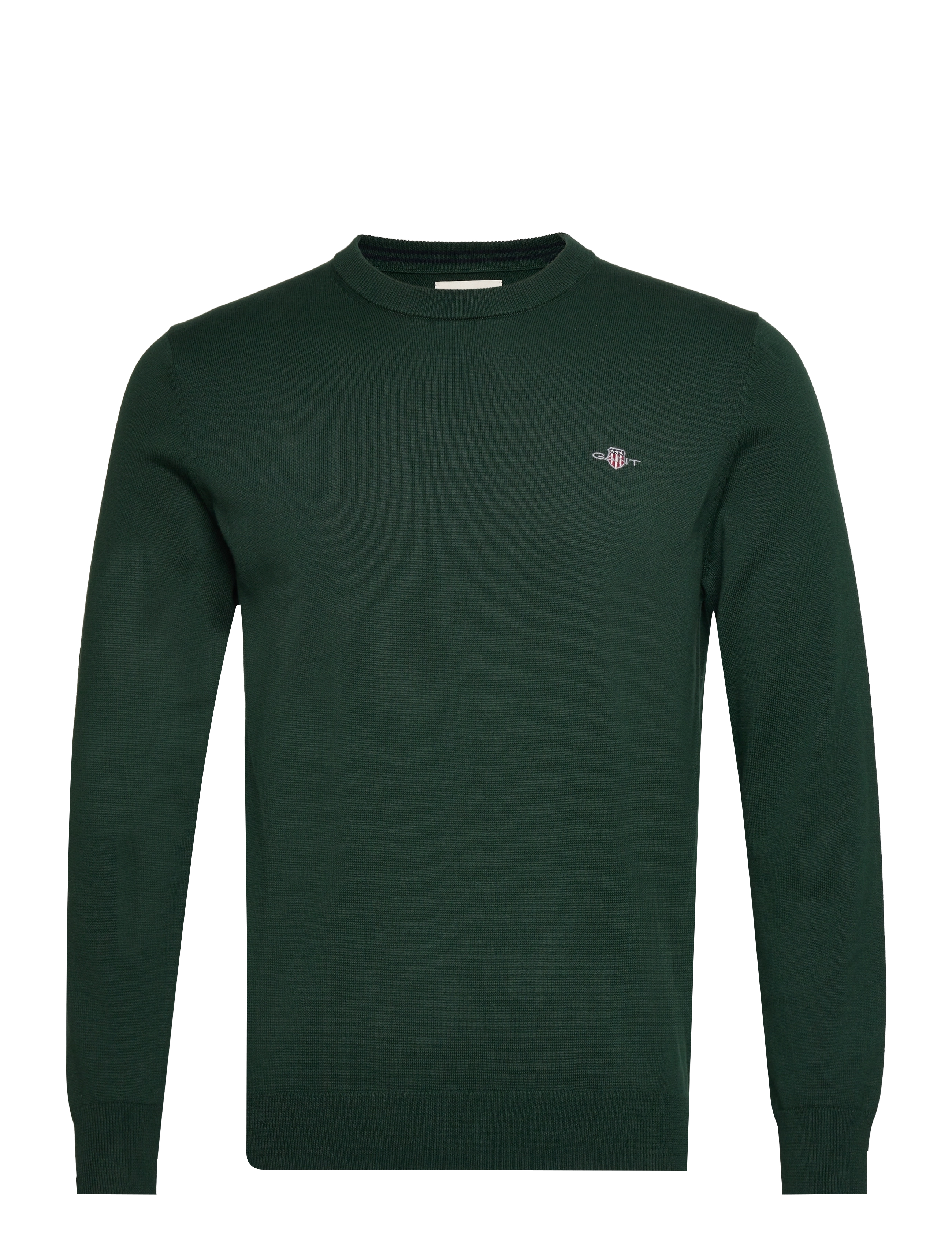 Gant CLASSIC COTTON C-NECK - Gant - TARTAN GREEN / green