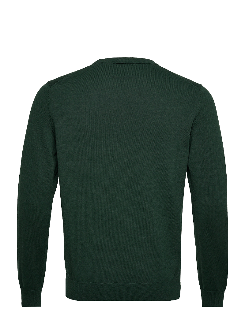 GANT - CLASSIC COTTON C-NECK - knitted round necks - tartan green - 2