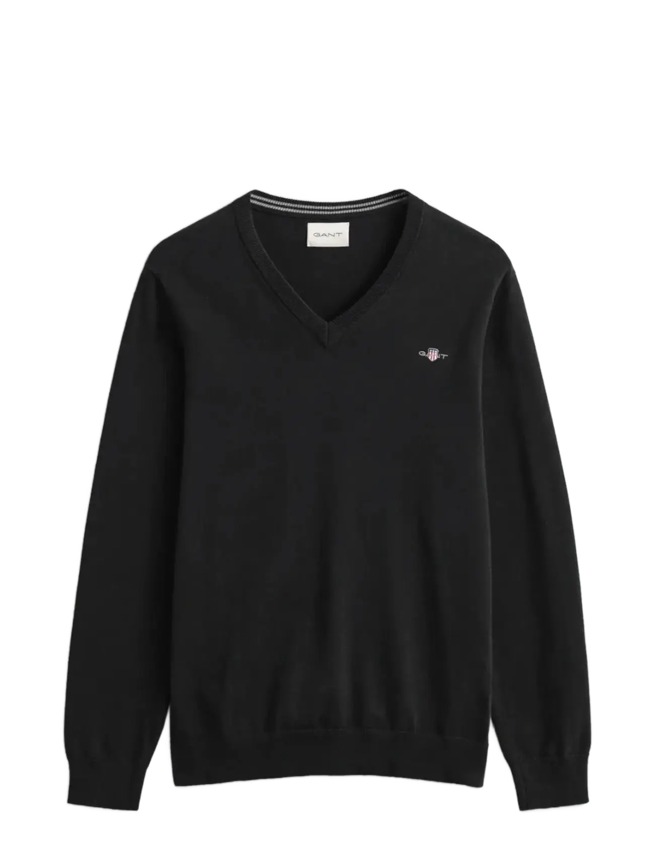 Gant CLASSIC COTTON V-NECK - Gant - BLACK / black