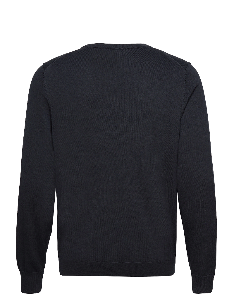 GANT - CLASSIC COTTON V-NECK - v-ringat - black - 2