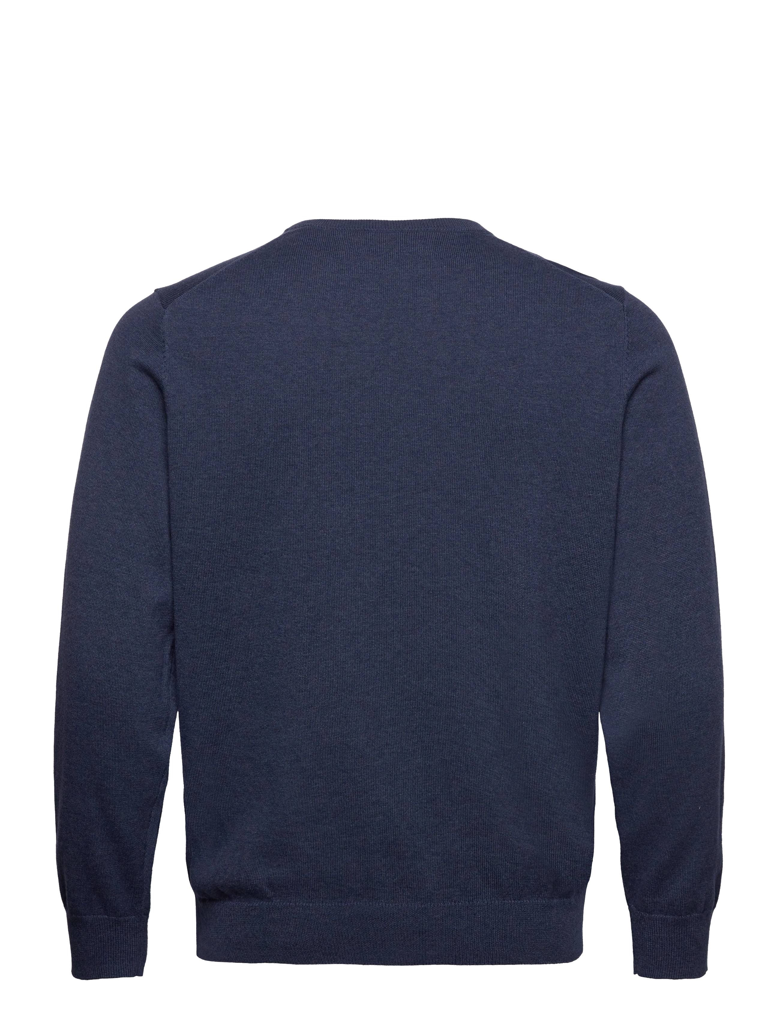 GANT - CLASSIC COTTON V-NECK - v-kaelusega kudumid - dark jeansblue melange - 2