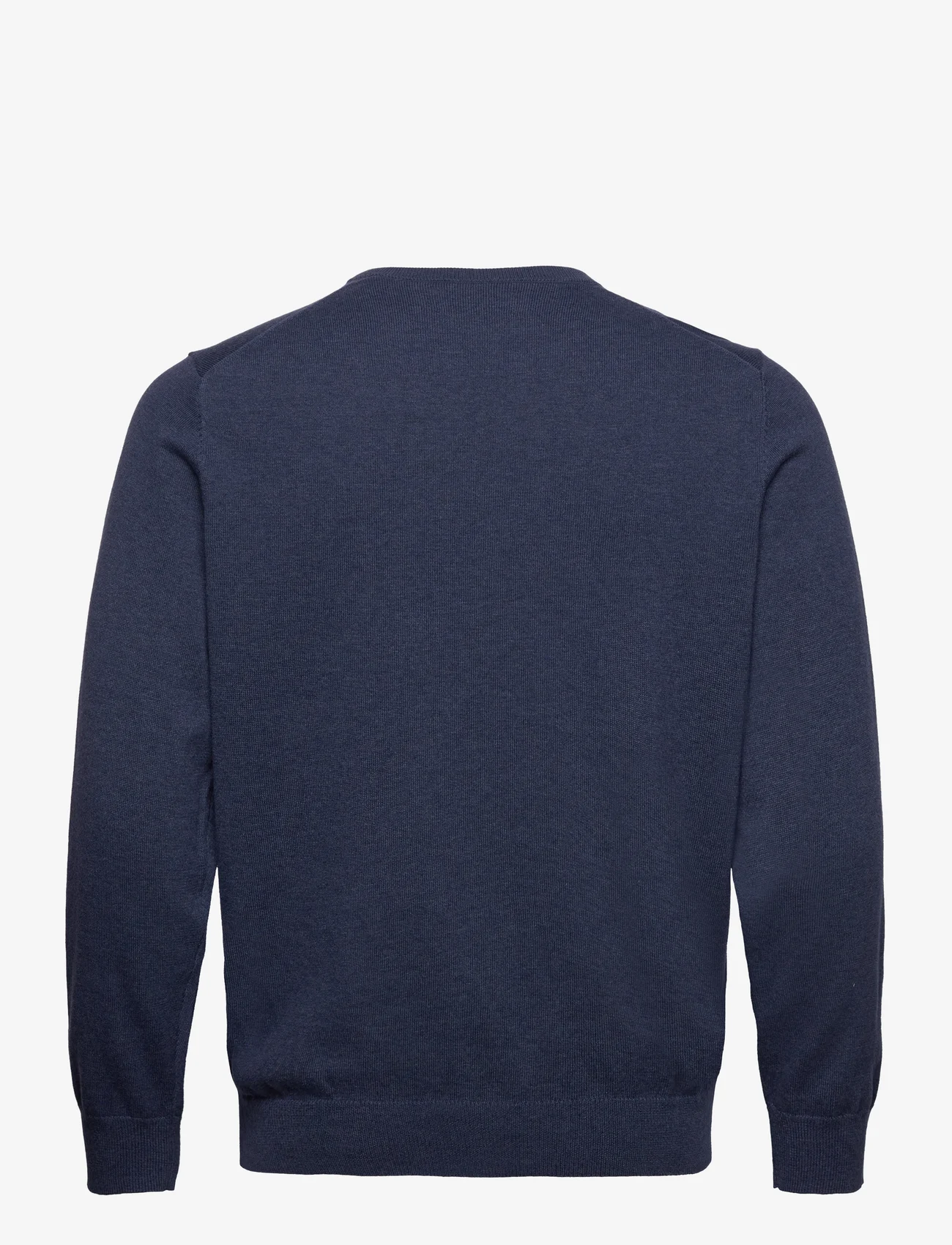 GANT - CLASSIC COTTON V-NECK - swetry w serek - dark jeansblue melange - 1