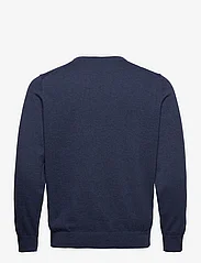 GANT - CLASSIC COTTON V-NECK - knitted v-necks - dark jeansblue melange - 1