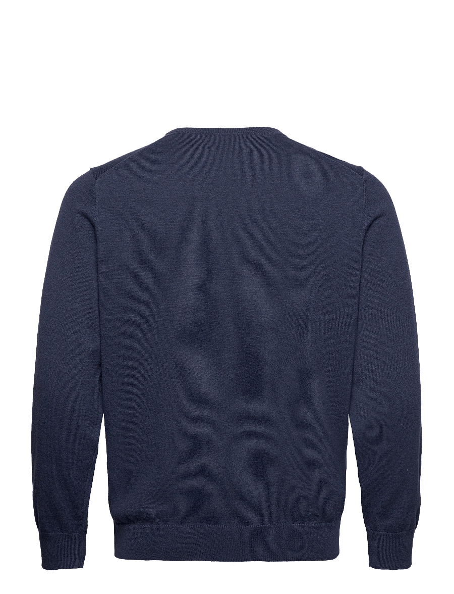 Gant - CLASSIC COTTON V-NECK - v-kaelusega kudumid - dark jeansblue melange - 2