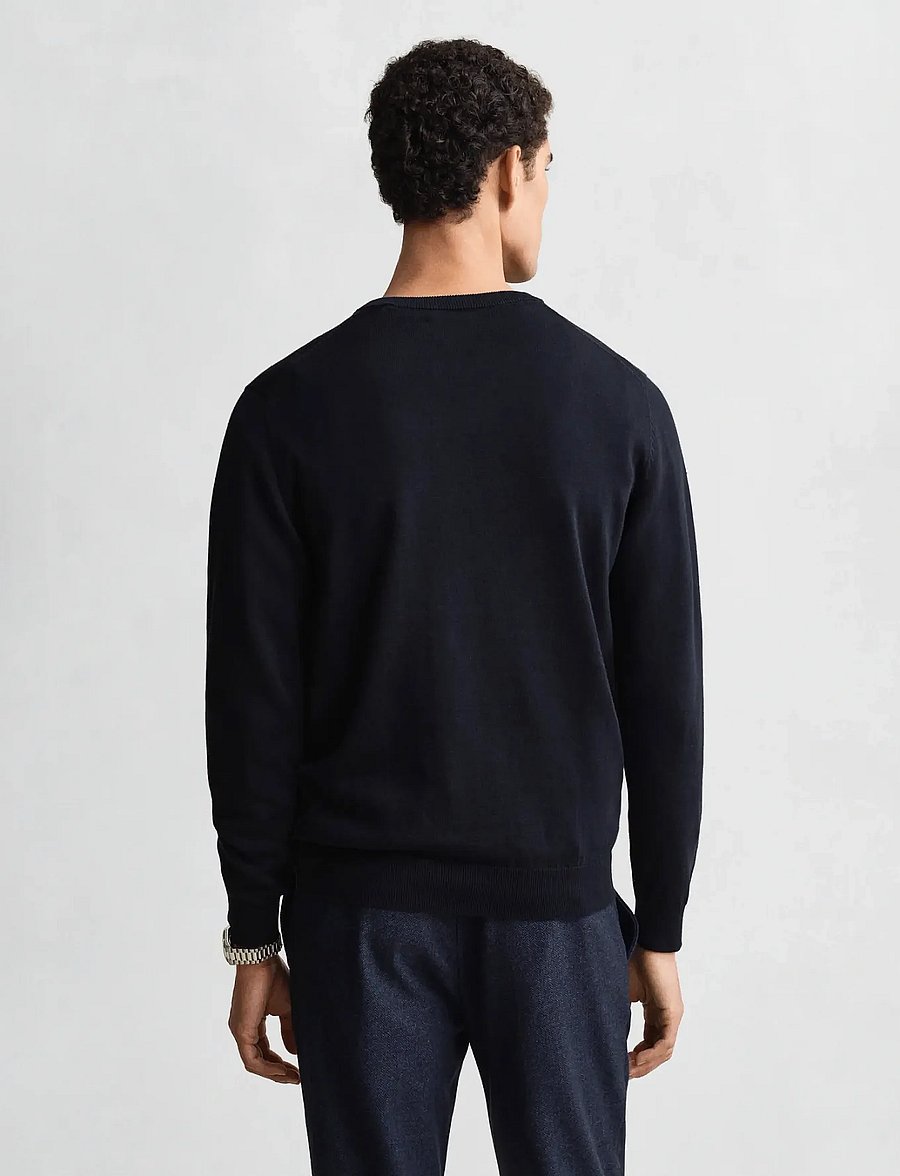 Gant - CLASSIC COTTON V-NECK - pulls col v - evening blue - 3
