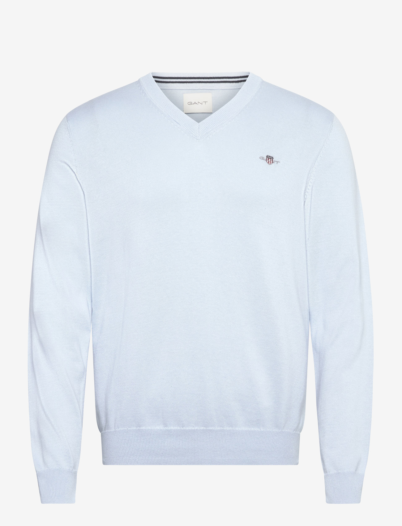 Gant - CLASSIC COTTON V-NECK - v-hals - fresh blue - 0