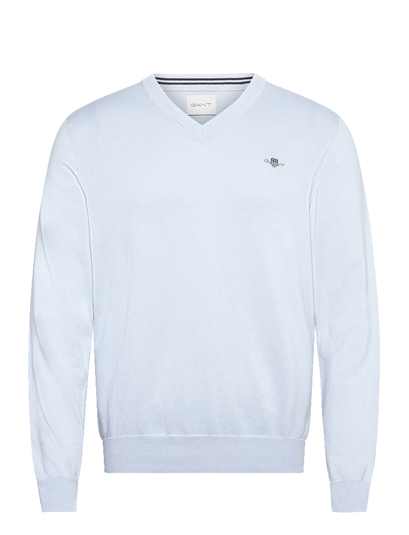 Gant - CLASSIC COTTON V-NECK - v-hals - fresh blue - 0