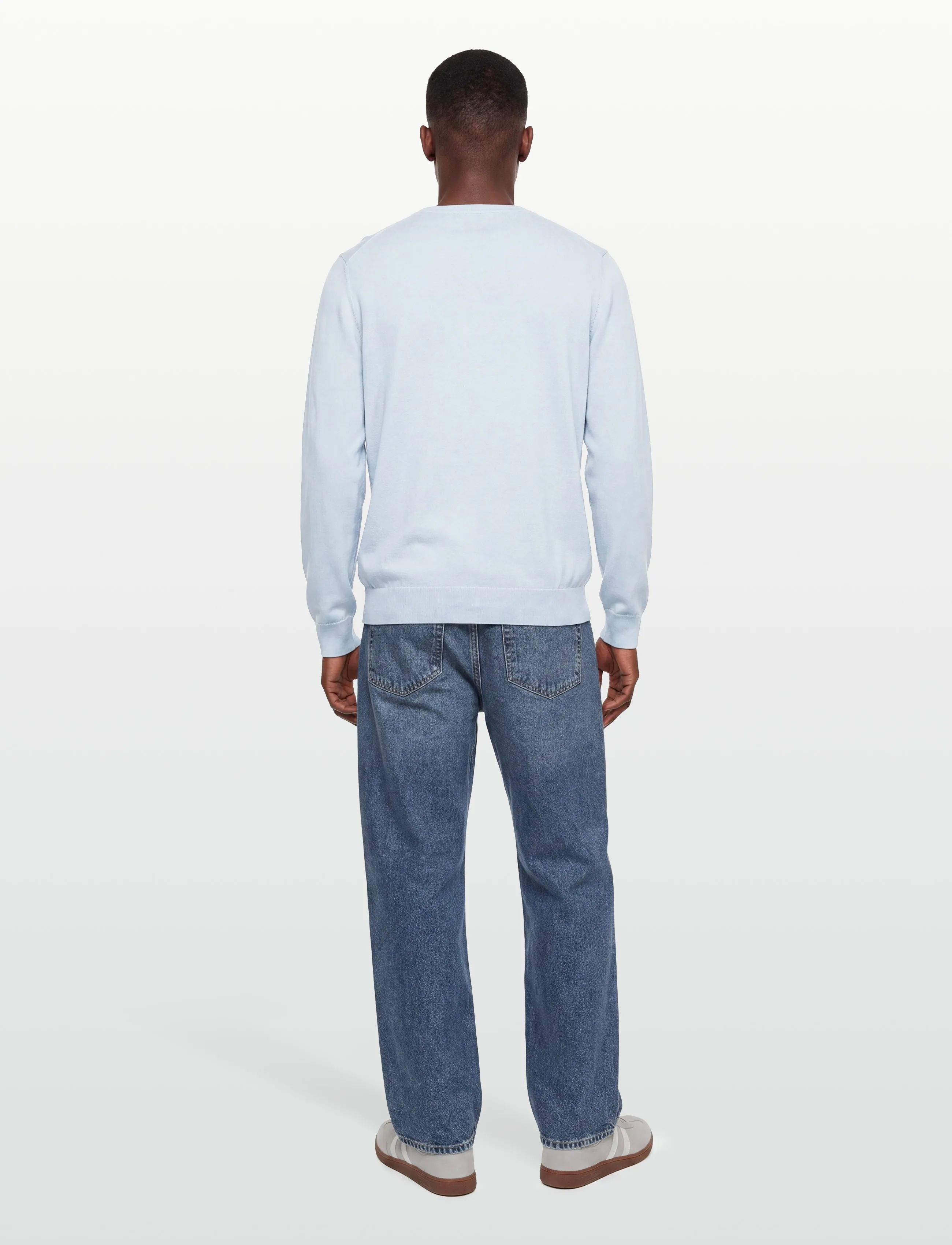 Gant - CLASSIC COTTON V-NECK - basic-strickmode - fresh blue - 4