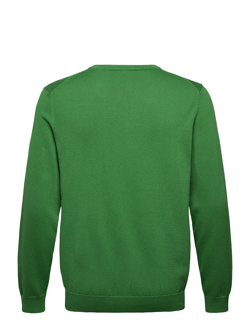 GANT - CLASSIC COTTON V-NECK - v-ringat - grass green - 1