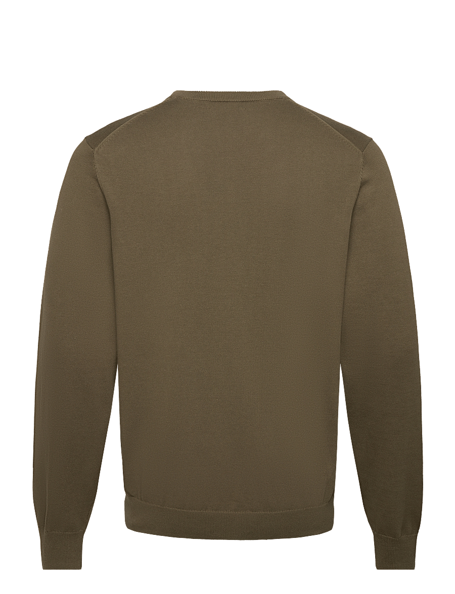 Gant - CLASSIC COTTON V-NECK - megztiniai su v formos apykakle - juniper green - 2