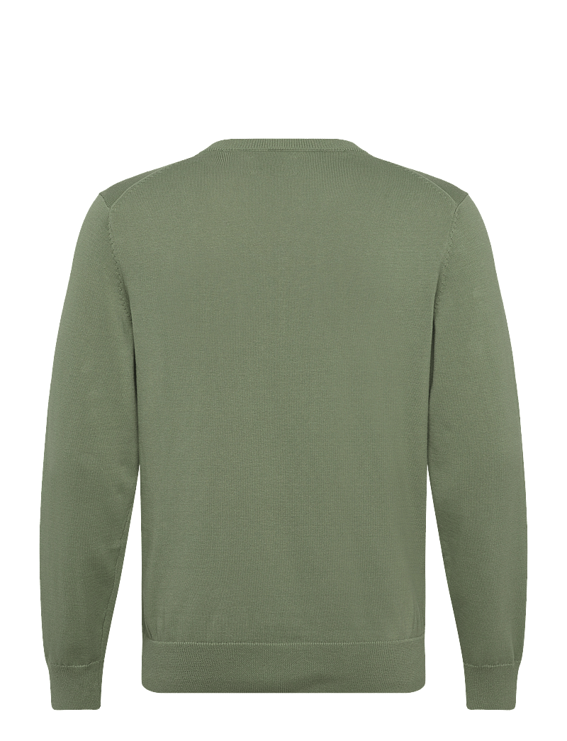 GANT - CLASSIC COTTON V-NECK - adījumi ar v veida kakla izgriezumu - kalamata green - 2
