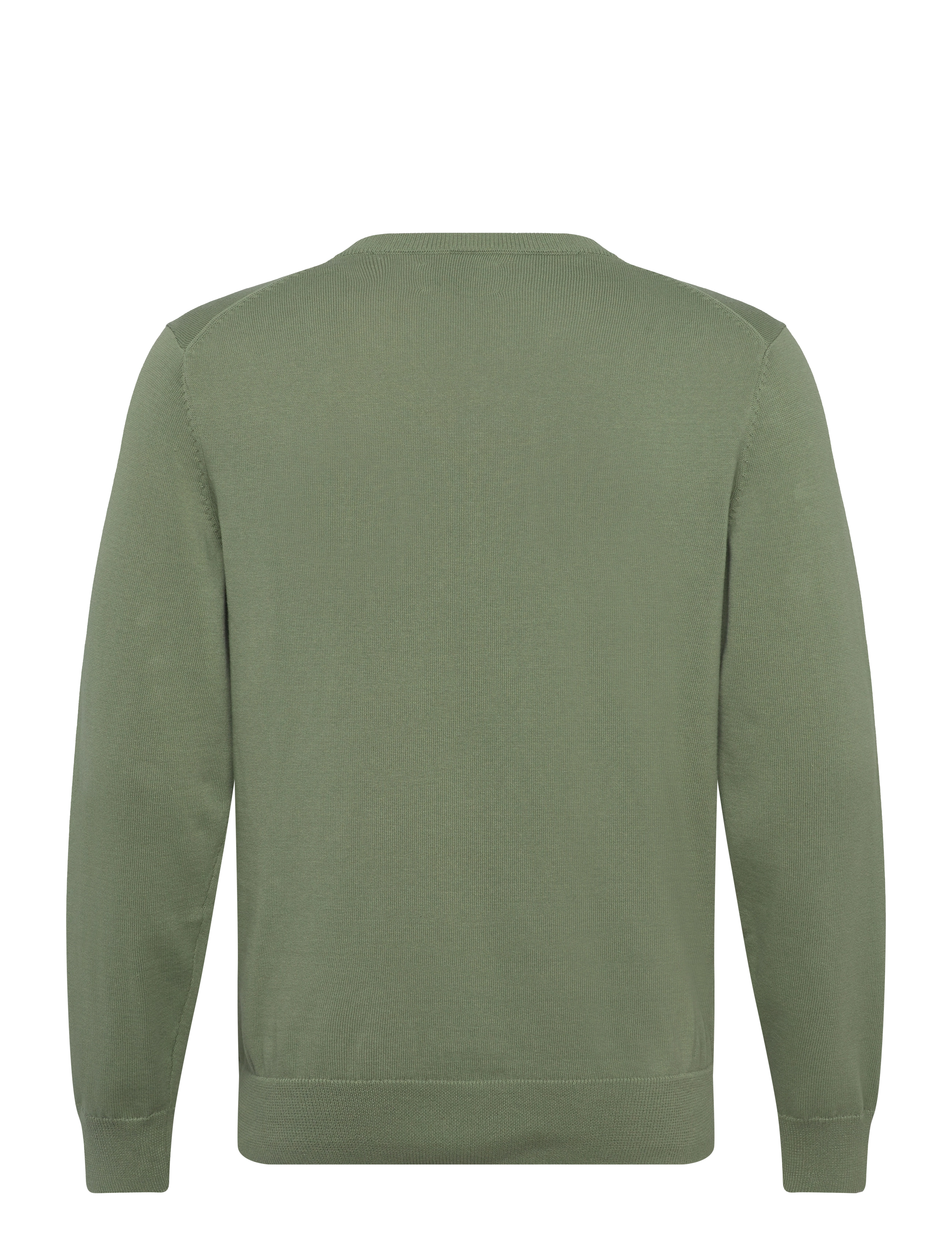 Gant - CLASSIC COTTON V-NECK - v-kaelusega kudumid - kalamata green - 2