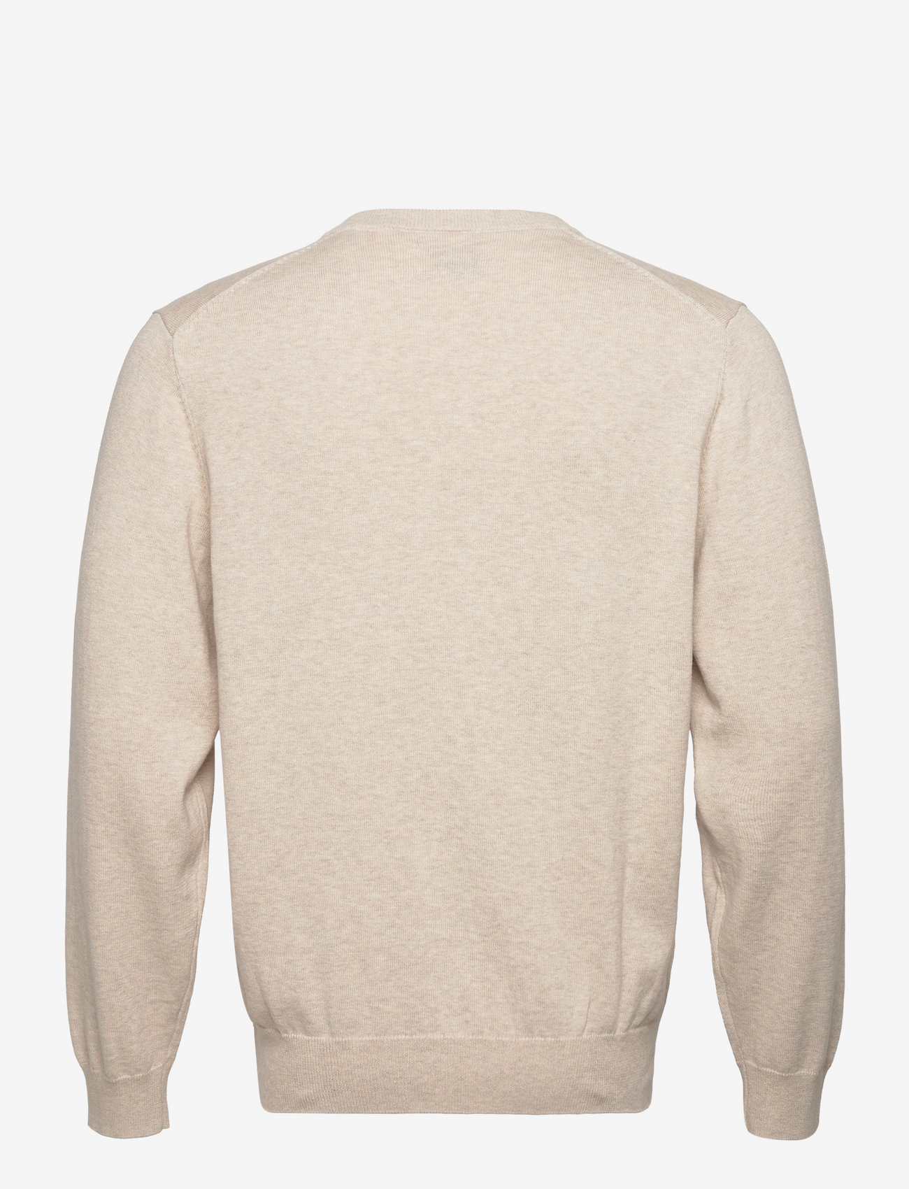 GANT - CLASSIC COTTON V-NECK - herbstliche kleidung - light beige melange - 1