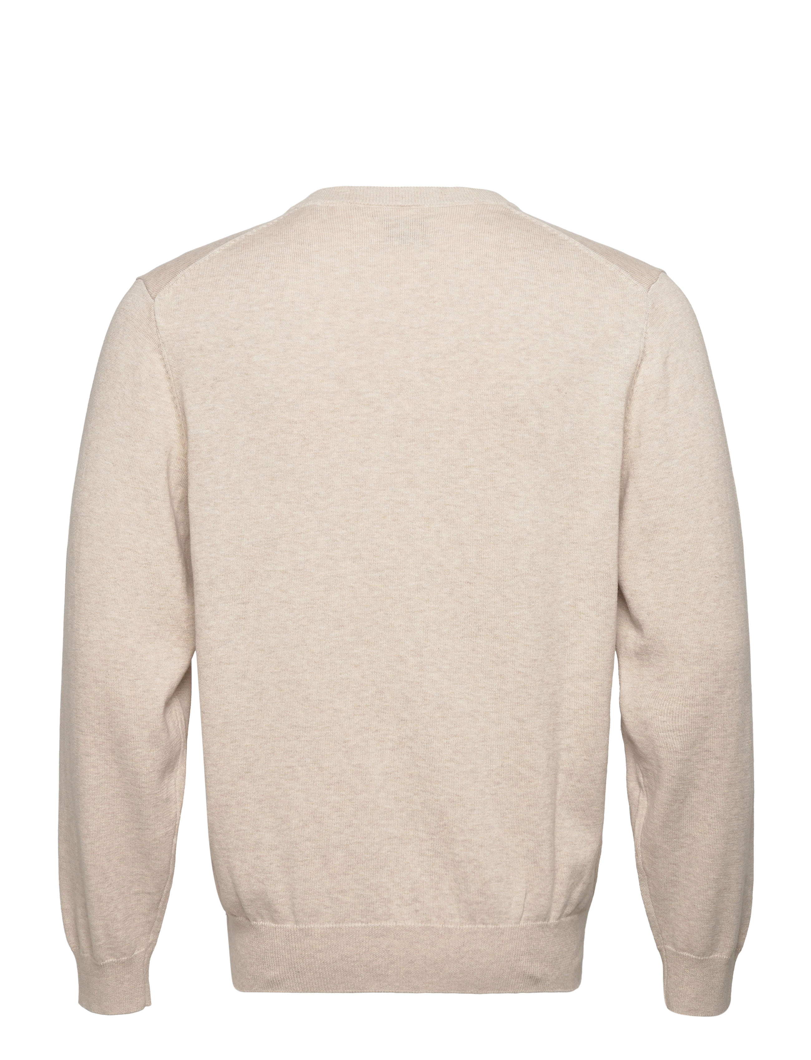 Gant - CLASSIC COTTON V-NECK - v-ausschnitt - light beige melange - 2