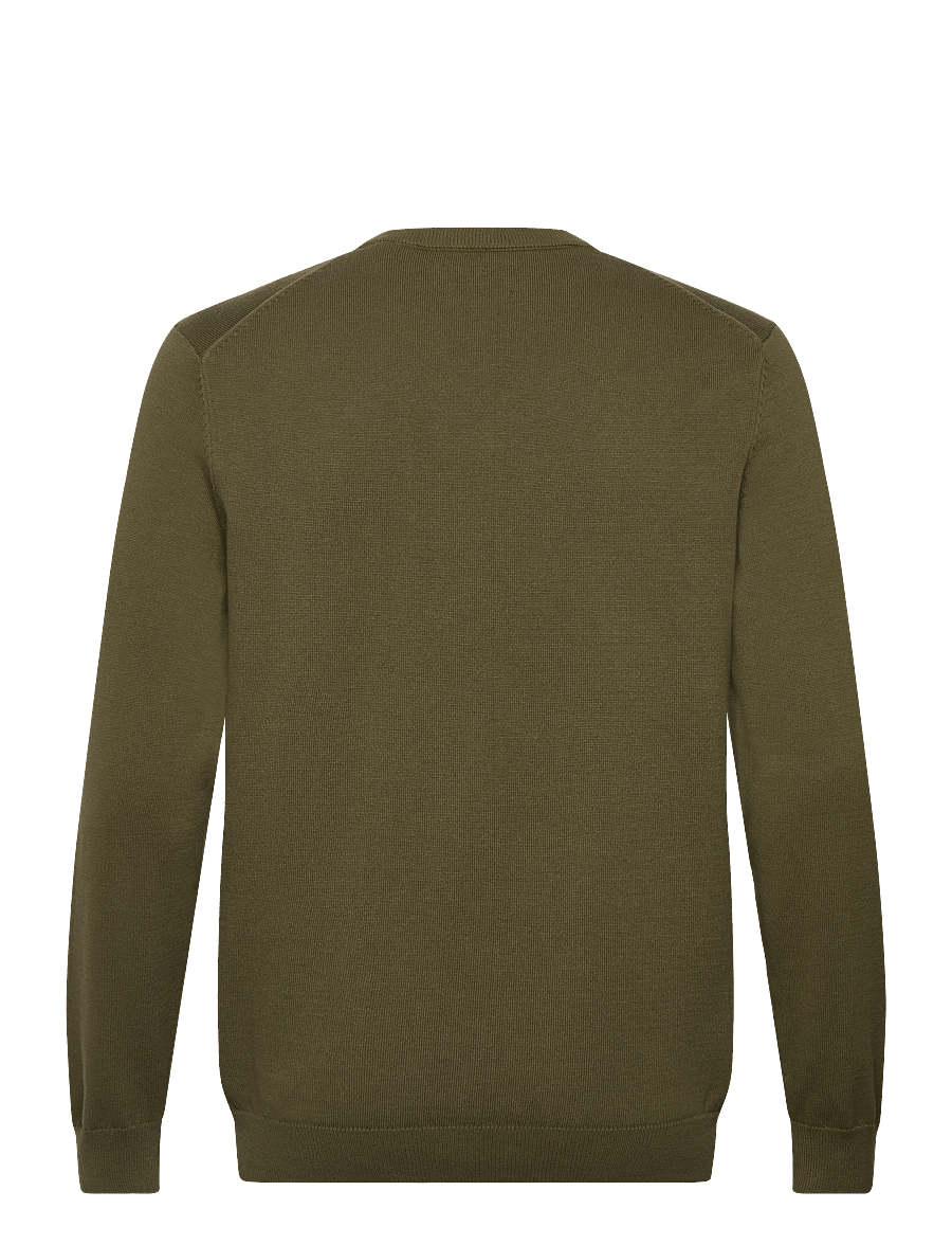 Gant - CLASSIC COTTON V-NECK - v-kaelusega kudumid - moss green - 1