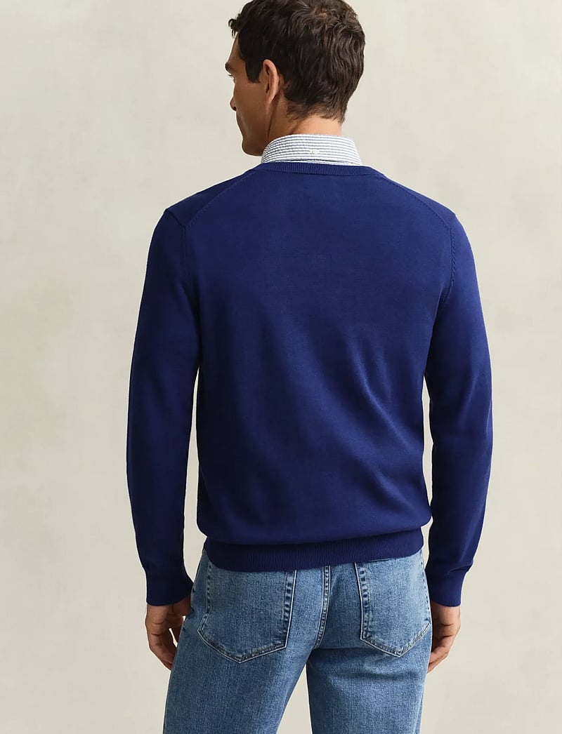 Gant - CLASSIC COTTON V-NECK - v-hals - rich navy - 2