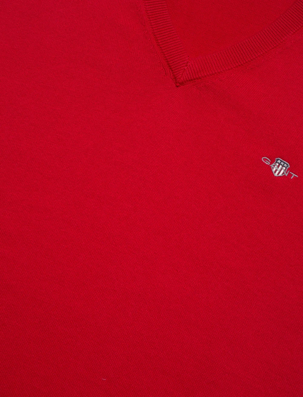 GANT - CLASSIC COTTON V-NECK - knitted v-necks - ruby red - 2