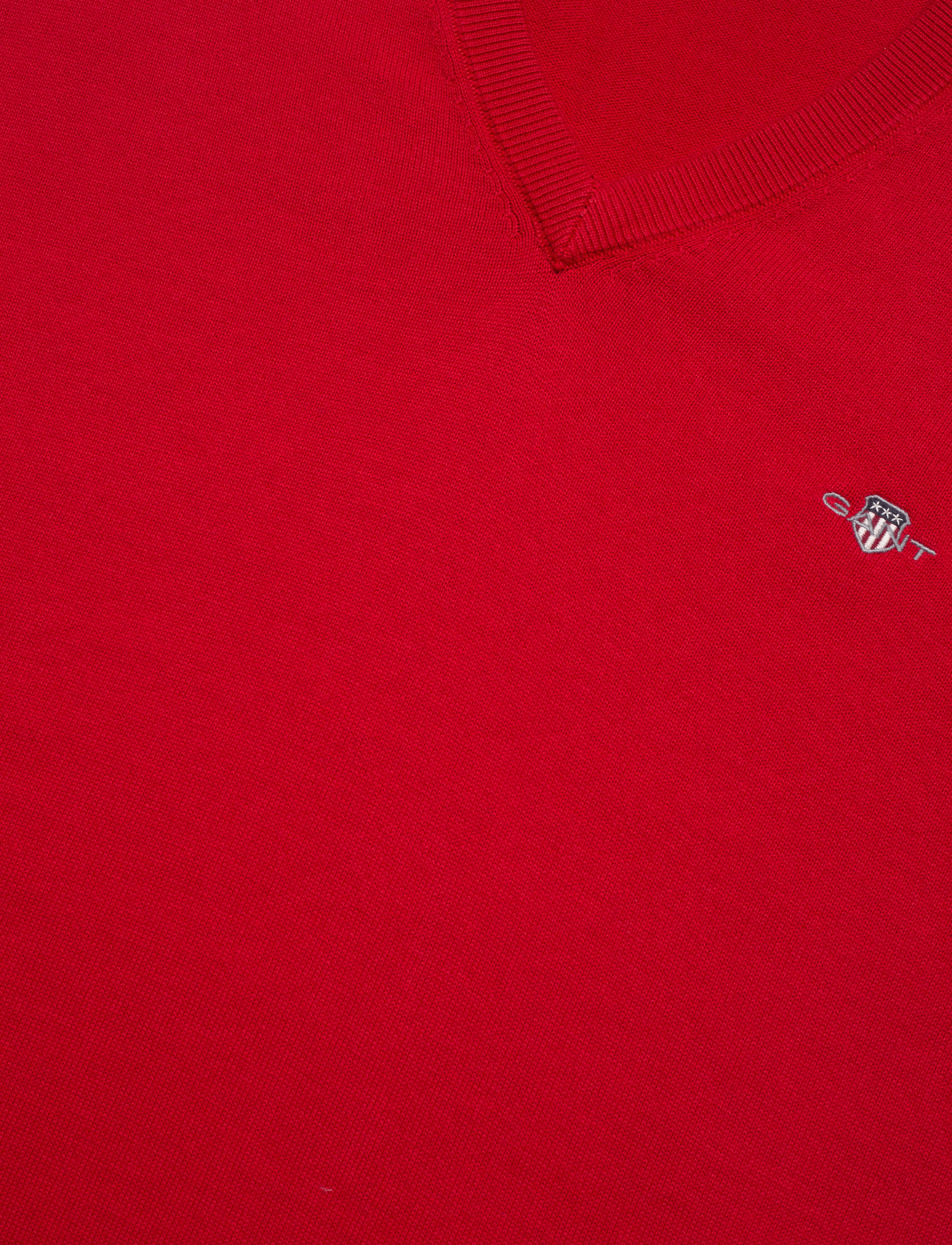 Gant - CLASSIC COTTON V-NECK - v-hals - ruby red - 2