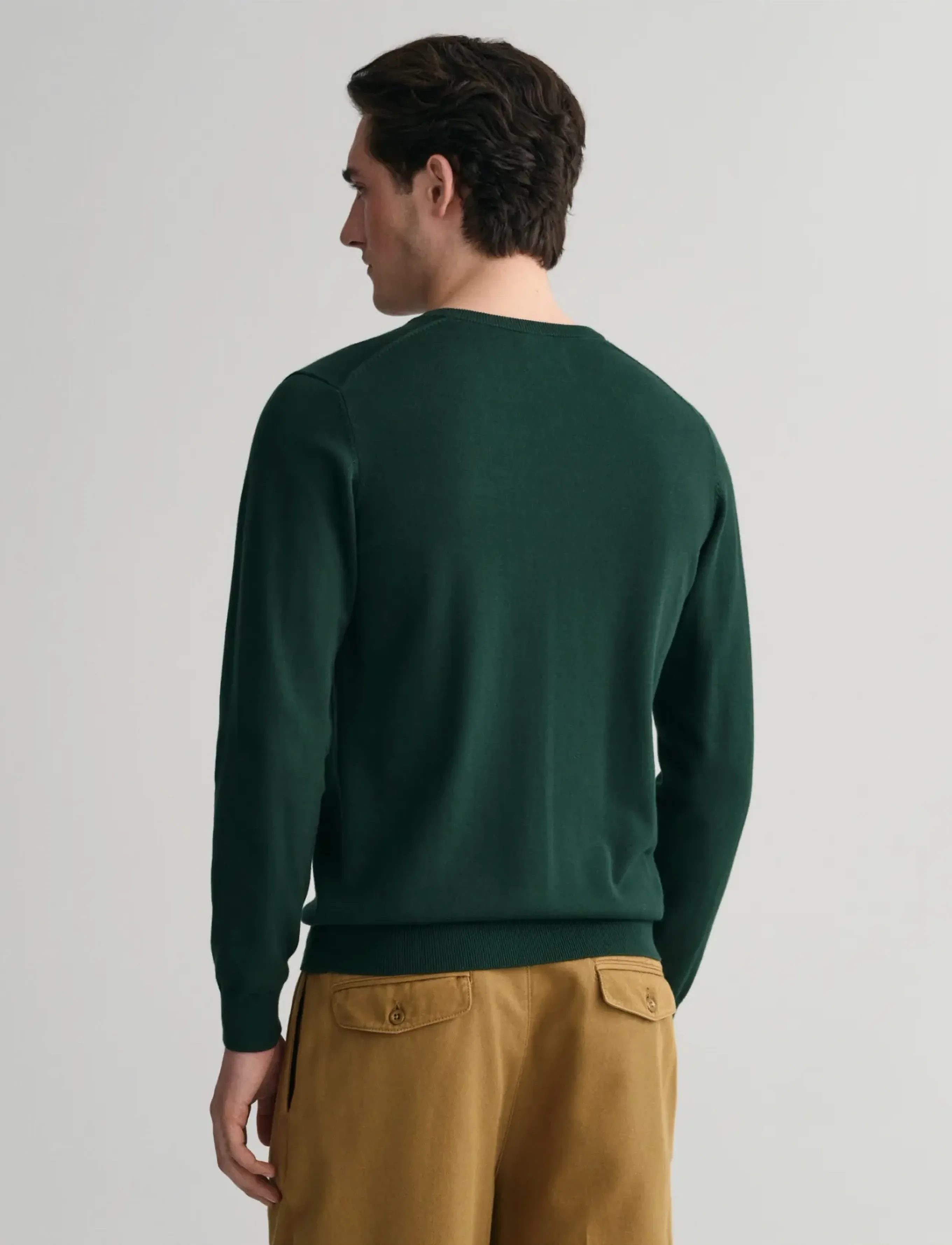 Gant - CLASSIC COTTON V-NECK - v-ausschnitt - tartan green - 3