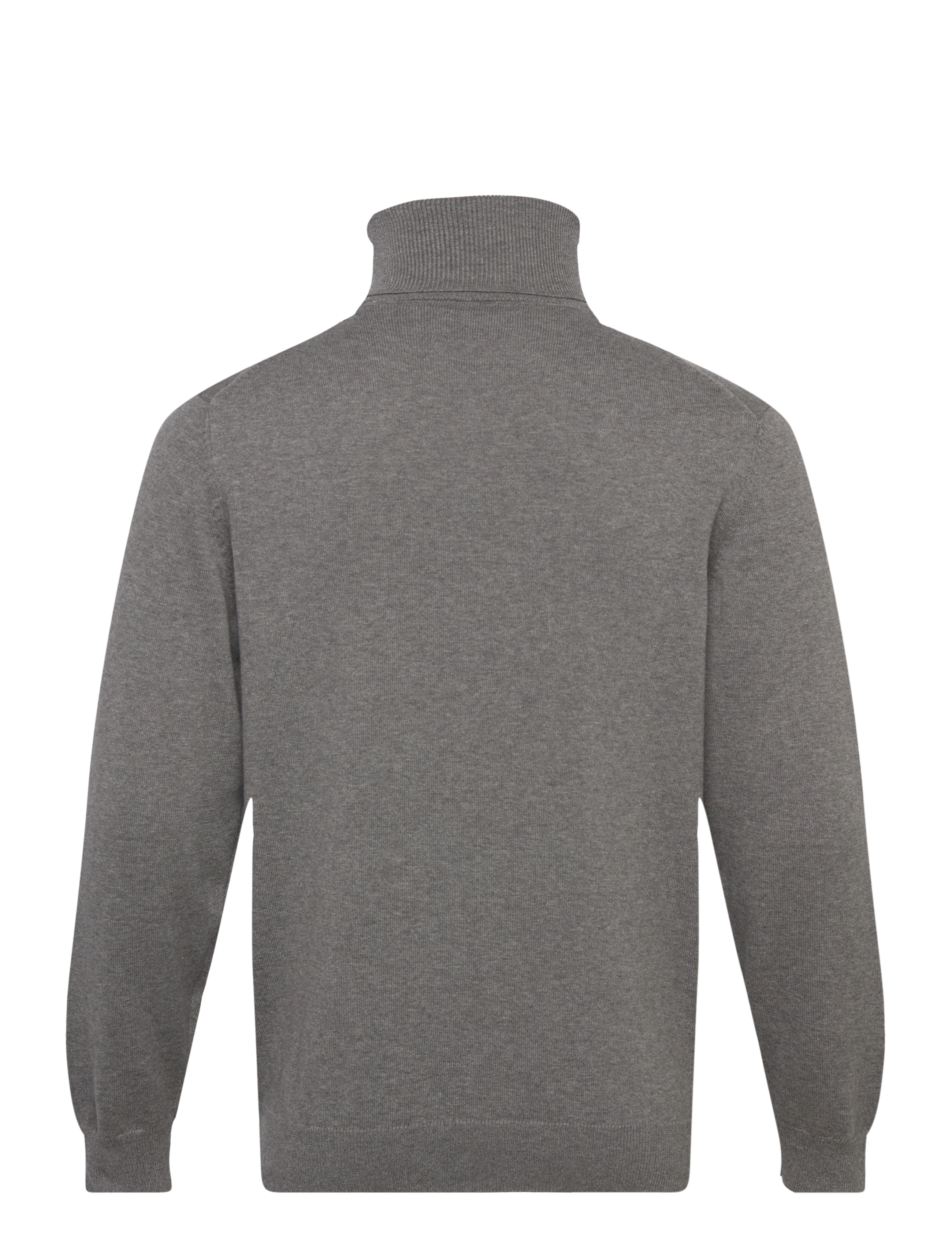 Gant - CLASSIC COTTON ROLLERNECK - dark grey melange - 1