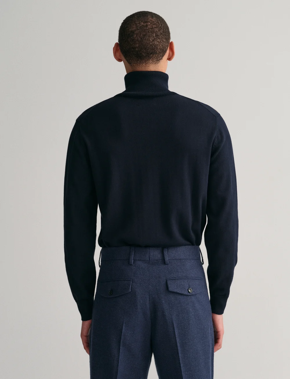 GANT - CLASSIC COTTON ROLLERNECK - kõrge kaelusega džemprid - evening blue - 3