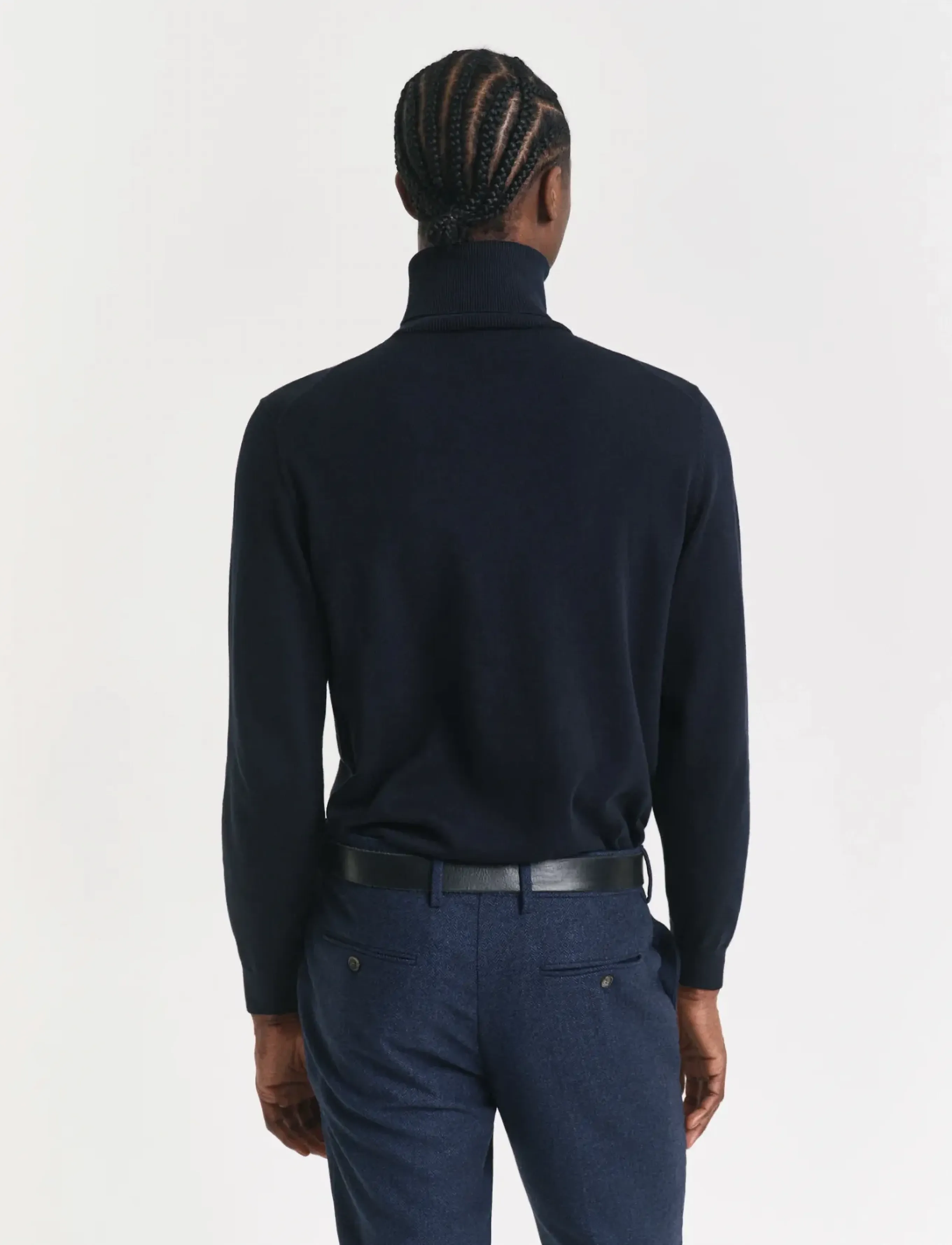 Gant - CLASSIC COTTON ROLLERNECK - evening blue - 3