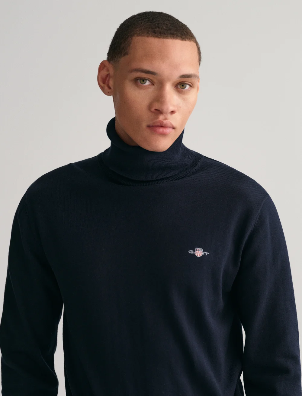 GANT - CLASSIC COTTON ROLLERNECK - kõrge kaelusega džemprid - evening blue - 4