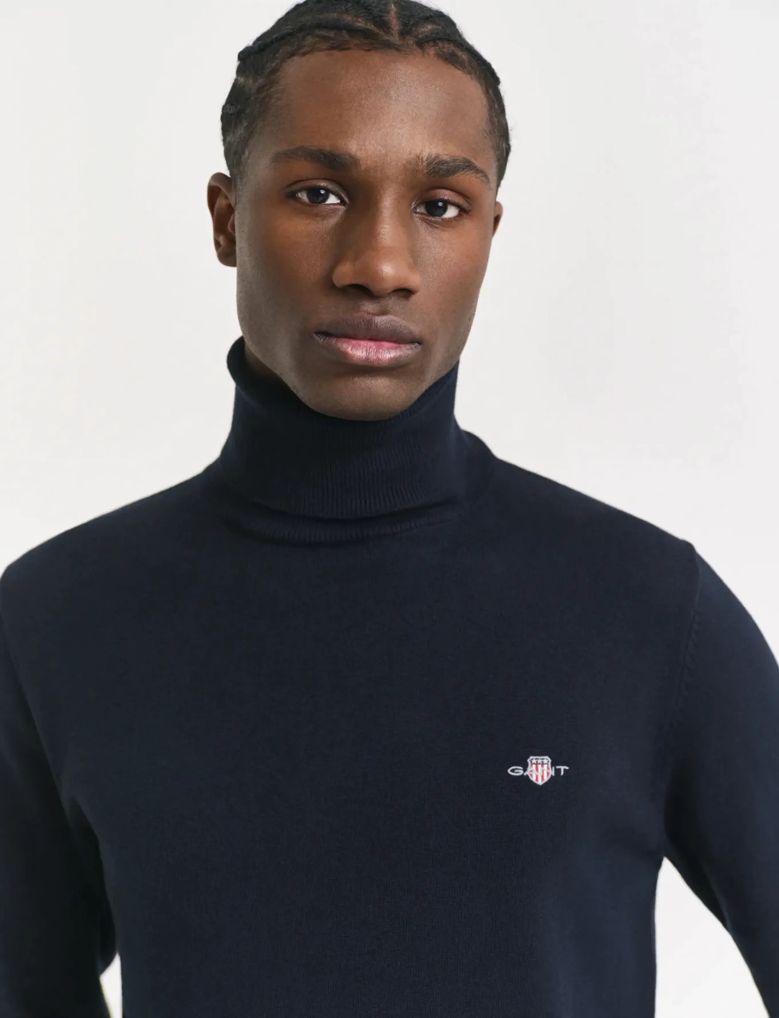Gant - CLASSIC COTTON ROLLERNECK - evening blue - 4