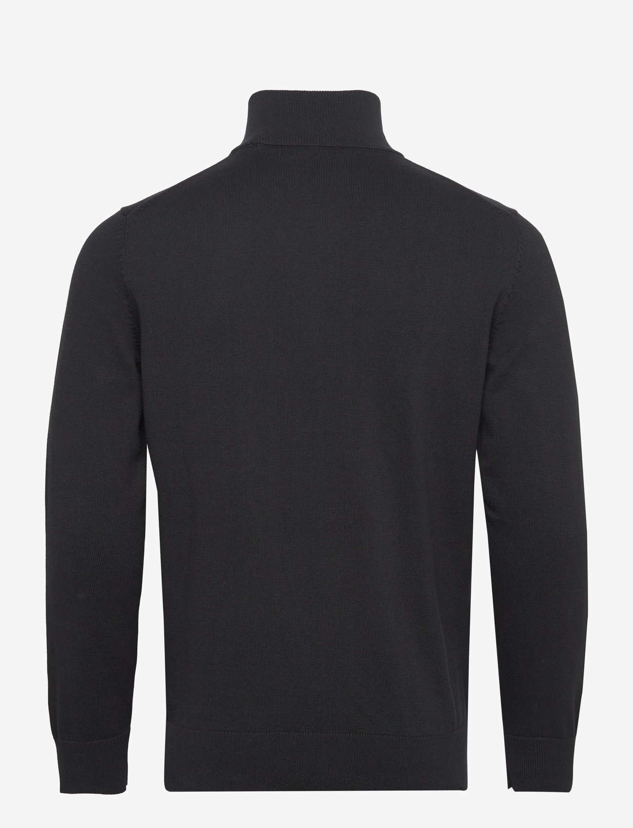 Gant - CLASSIC COTTON HALF ZIP - halfzip strik - black - 1