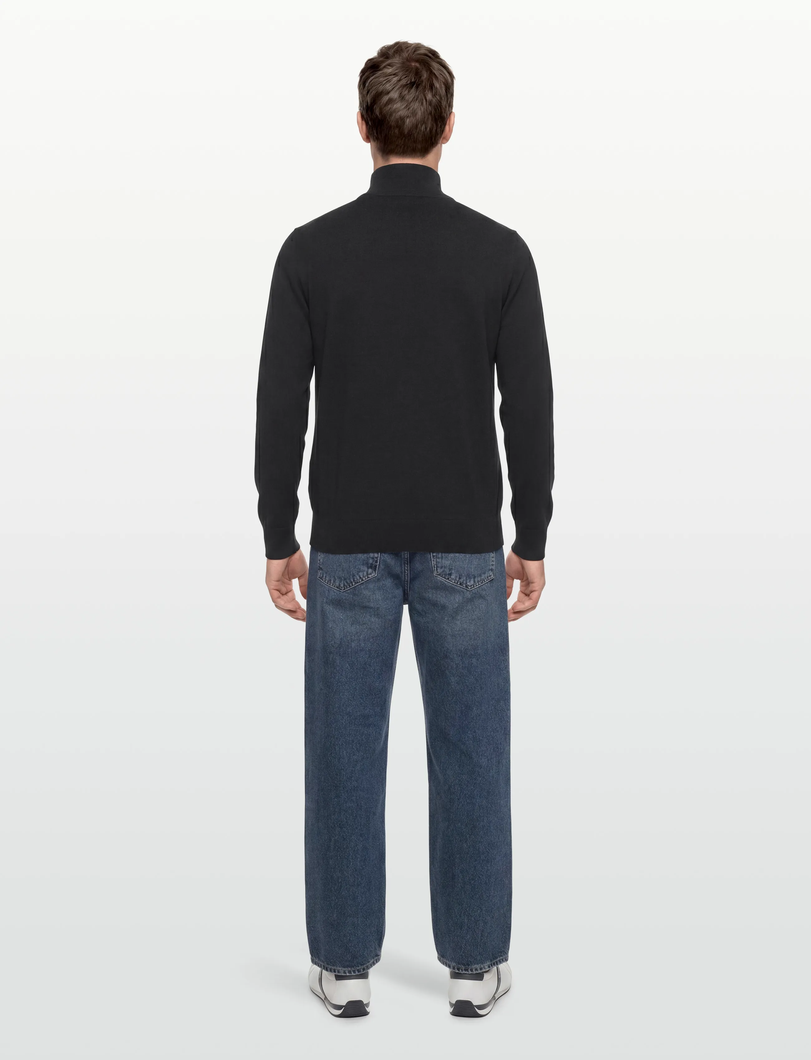 Gant - CLASSIC COTTON HALF ZIP - pullover mit halbem reißverschluss - black - 4