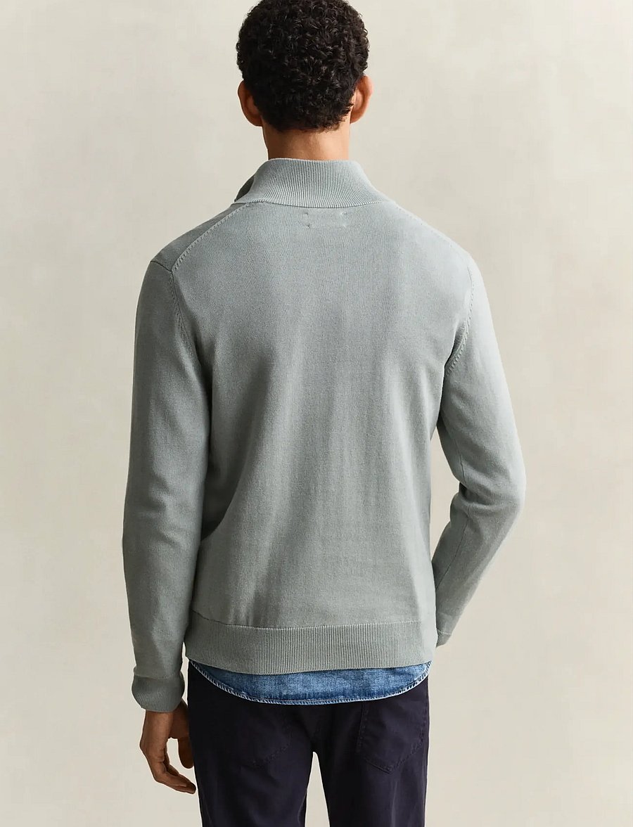 Gant - CLASSIC COTTON HALF ZIP - half zip jumpers - ceramic grey - 2