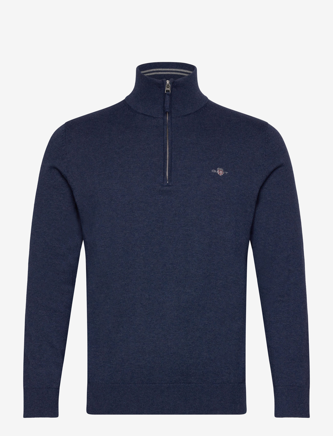 GANT - CLASSIC COTTON HALF ZIP - half zip jumpers - dark jeansblue melange - 1